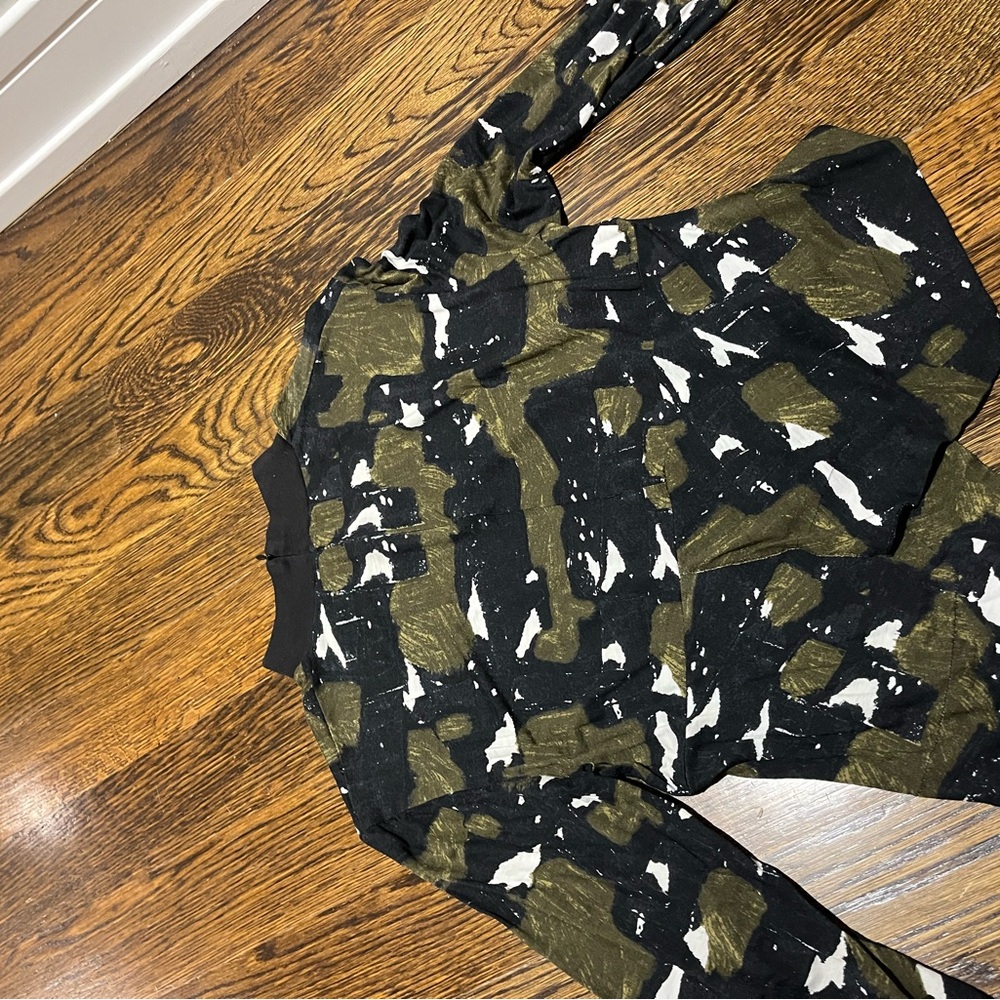 Marni Camouflage Print Long Sleeve Top